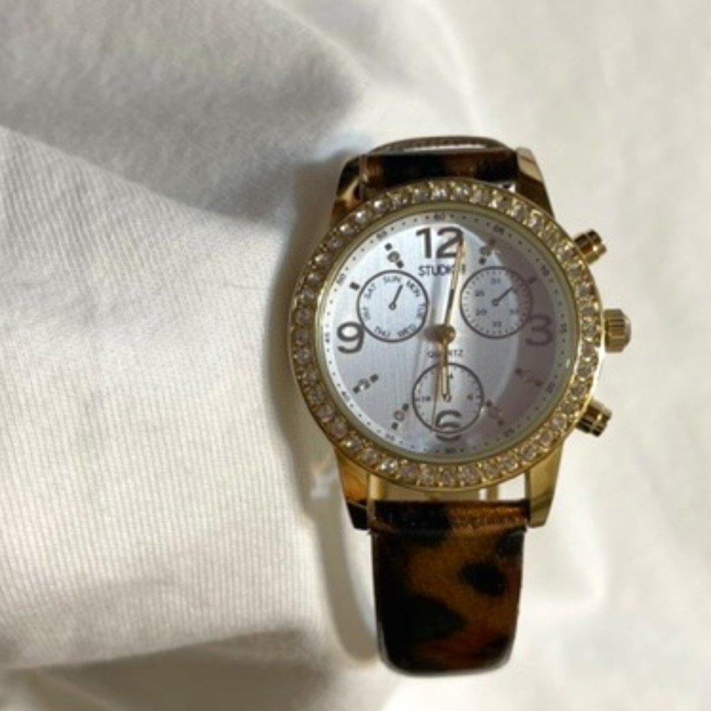 Studio Animal Halo Watch with Crystal Face